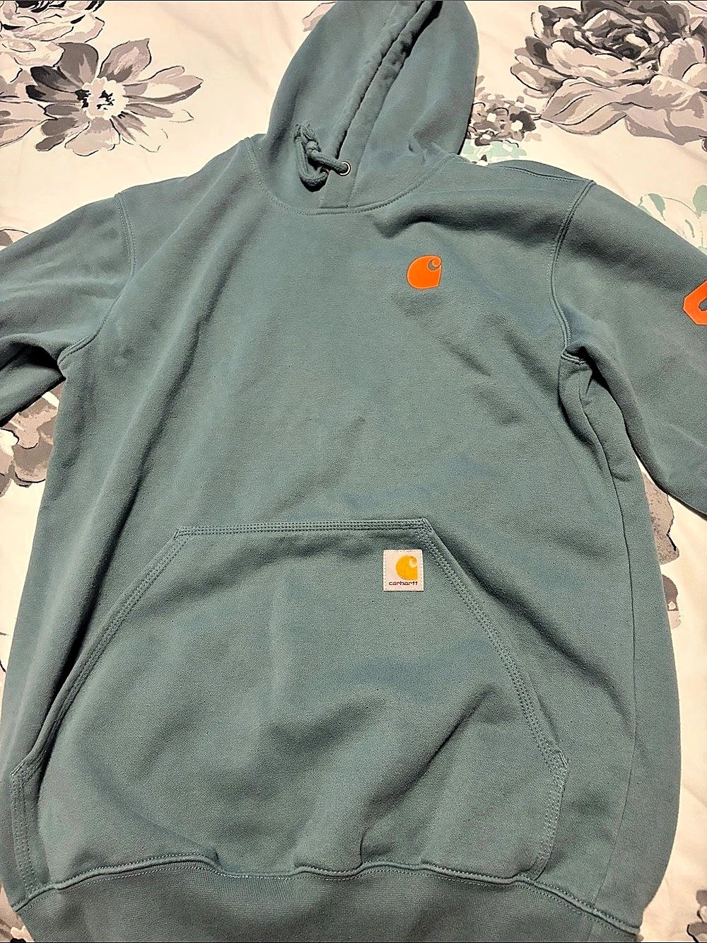 Carhartt Rain Defender Loose Fit Midweight Logo Sleeve Graphic Sweatshirt Logo
